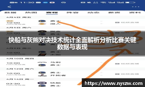 快船与灰熊对决技术统计全面解析分析比赛关键数据与表现